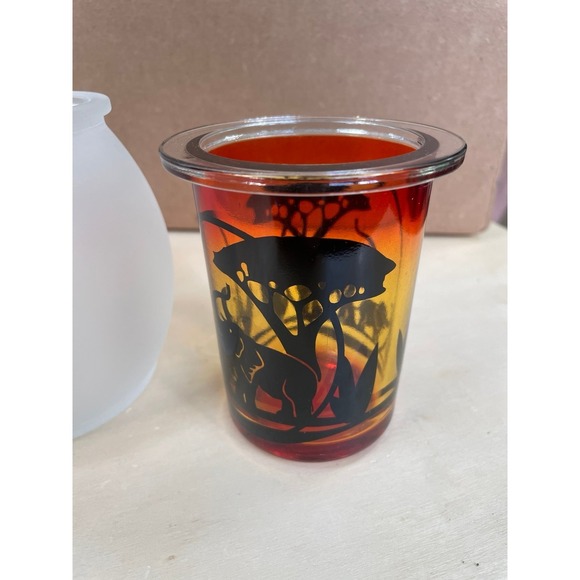 Partylite Savannah Sunrise Tealight Holder 3 Piece Giraffe Elephant P8756 NIB - Picture 5 of 7